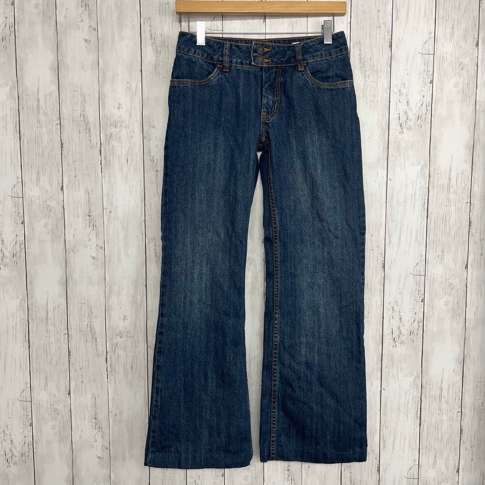 Stetson City Trouser 214 Jeans Blue Denim Western Straight Flare Pants Hemmed 0